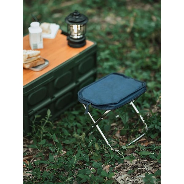 Camping Skammel Sort, Foldeskammel Sort