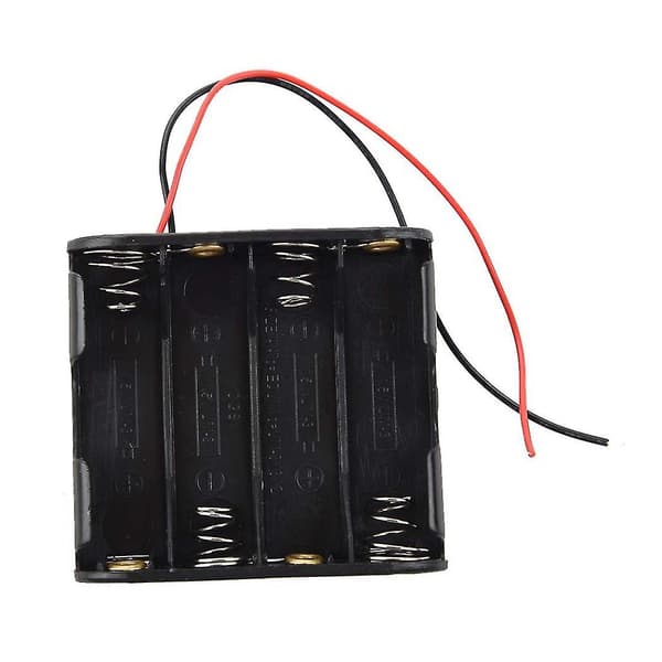 8 stk. AA Battericeller (12V) Klips Holder Boks Sort