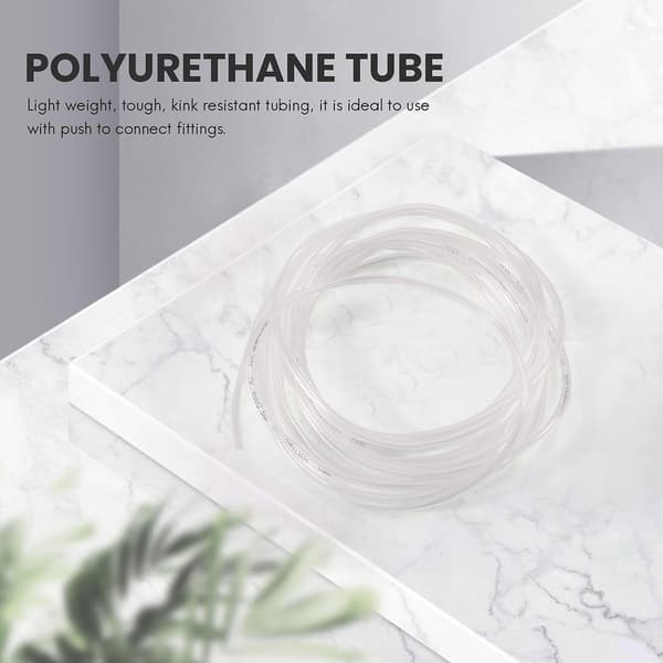 Transparent 4 meter 13,1 fod 4 mm x 2,5 mm pneumatisk polyurethan luftslange