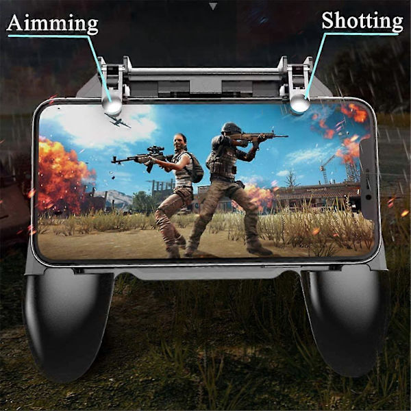Mobil Spilcontroller til PUBG Mobil Controller L1R1 Mobil Spil Trigger Joystick Gamepad til 4-6.5\" iOS & Android Telefon (W10 Opdatering)