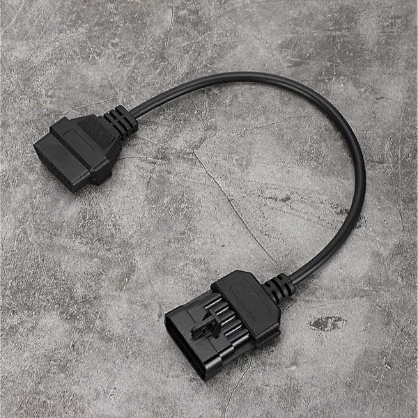 10-pins til 16-pins OBD2 Diagnostisk Kabeladapterkontakt Passer for Opel