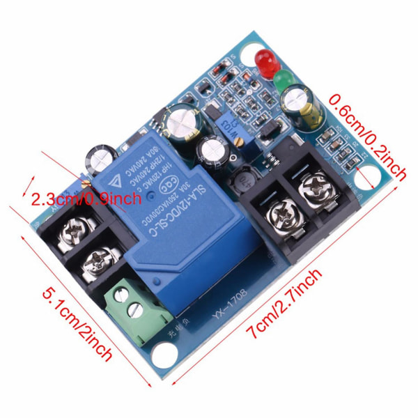 30A 24V Automatisk Batteriladdningsstyrenhet Skyddmodul Yx1708 Batteri Undervolt Laddning