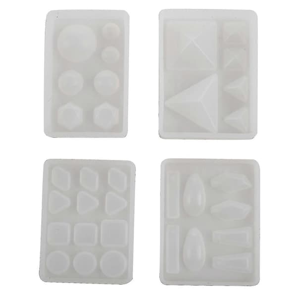 Silikonform DIY Geometrisk Trekantig Spegel Hantverksformar Verktyg