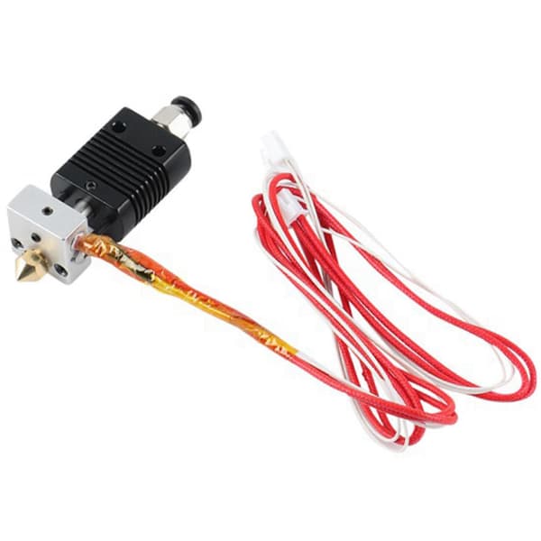 Hot End Kit til Anet ET5 ET5X ET5Pro 3D Printer Ekstrudering, 24V 40W, Inklusive Varmerør, Termistor, 0.4mm Dyse