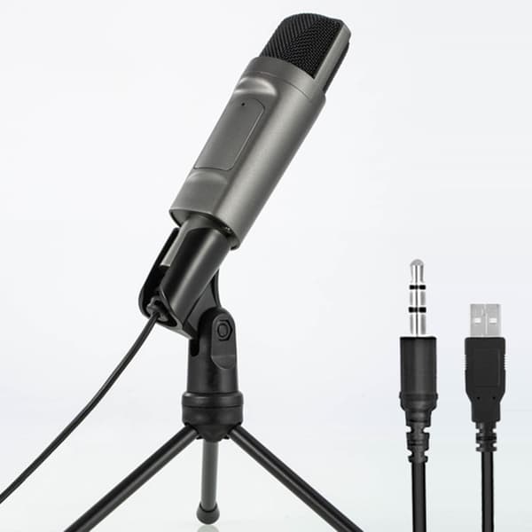 3,5 mm/USB-stik Desktop Trådbundet Mikrofon til Gaming/Sang/Live Streaming/Optagelse