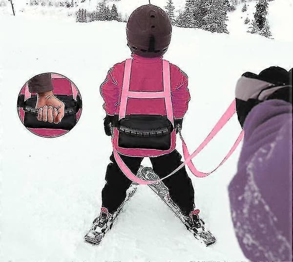 Ski- og snowboardtreningssele for barn med avtakbart bånd