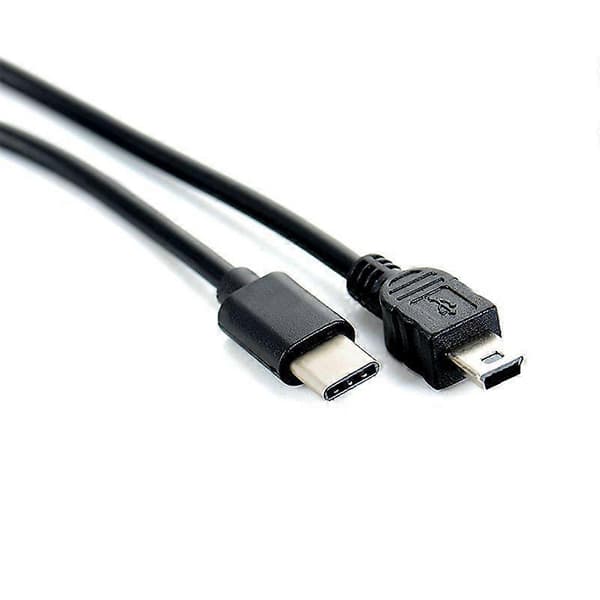 USB Typ-C till Mini USB-kabel USB-C Hane till Mini-B Hane Adapter Konverterare