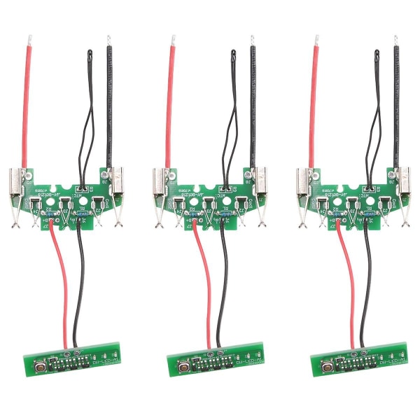 3 stk Bat610 18v lithium-ion batteri pcb ladebeskyttelseskredsløbskort til Boschs 18v Li-ion bat