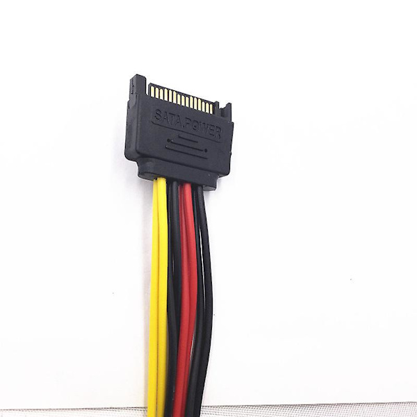 SATA 15-nastainen uros - 2 SATA 15-nastaista naarasta 15-nastainen virtajohto HDD Y-jakaja Universaali liitinsovitin