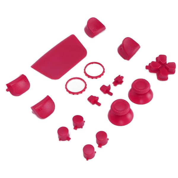 Erstatningsknapper L2 R2 Fullt Knappesett Erstatningsknapp Reparasjonssett for PS5 Kontroller Rosa