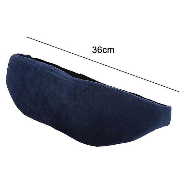 Mörkläggande 3D Memory Foam Sovmask Flyg Lunchrast