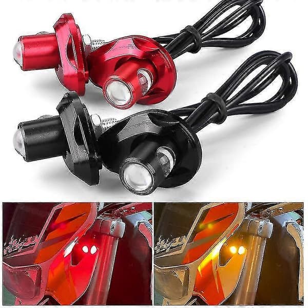 Motorcykel LED Mini Blinklys CNC Ørneøje Form Blinklys Dagligt Kørelys Nummerplade Hale Bremselys s202412245579