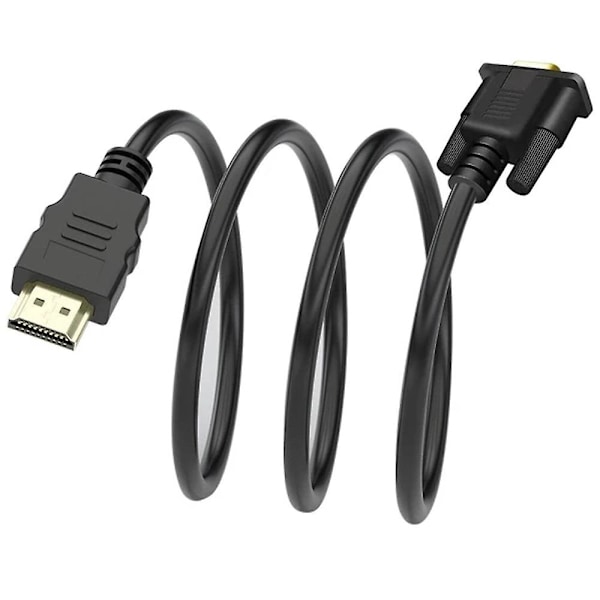 1,8 m HDMI til VGA-kabel - Adapter svart