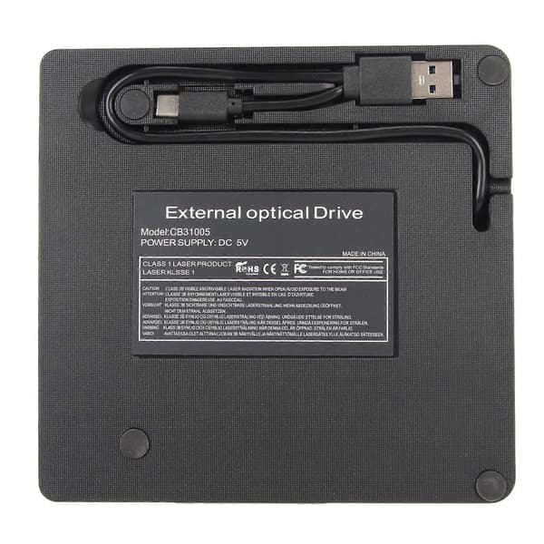 Universell Extern Optisk Enhet Typ C USB 3.0 Mobil CD DVD-läsare för Dator