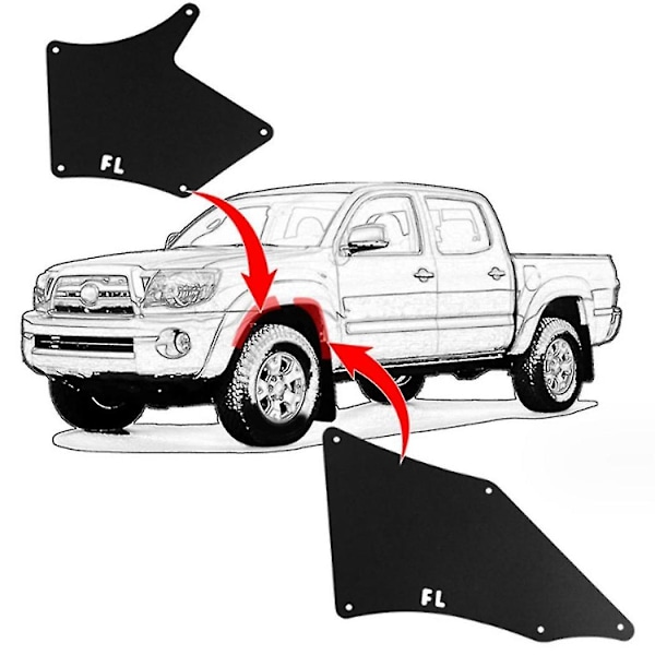 Stænkskærm til bil til 2005 Front Liner Mud Flaps Mudguards Tilbehør