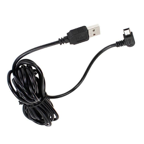 3,5 m USB Typ-A till Mini 5-Pin Rätvinklig Laddningskabel för GPS-navigator