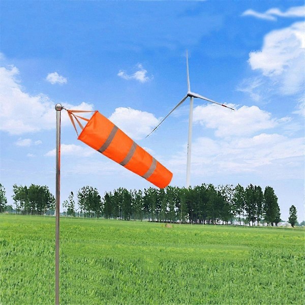 Lentokentän tuulisukat Oranssi vedenpitävä tuulisukka Heijastava tuulipussi 60cm