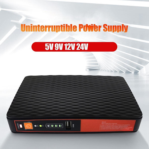 5v 9v 12v 24v Afbrydelig strømforsyning Mini Ups Lan Poe 8800mah Batteribackup til Wifi-router