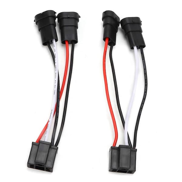 2 stk H4 9003 til H11 Konverteringskabeladapter for Bil Frontlys Tåkelys 12V?24V