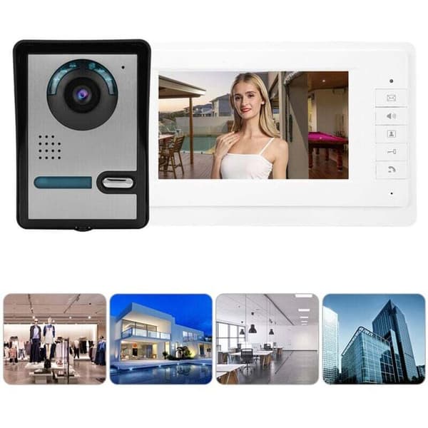 OEM – 7-tums videointercom med pekskärm – Infrarött mörkerseende – IP55 väderbeständig – Snabb och enkel väggmontering