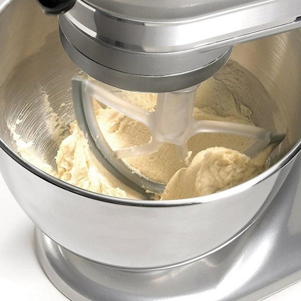 Ka-5bl 5 litran Flex Edge -sekoitin KitchenAid-kulhon nostomekanismilla varustettuihin sekoittimiin Muovinen litteä sekoituslapa