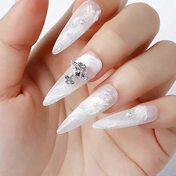 20 st 3D Nagel Strass, Planet Nagelberlocker Glänsande Saturnus Form Nagelkonst Nageldekoration-Stil3