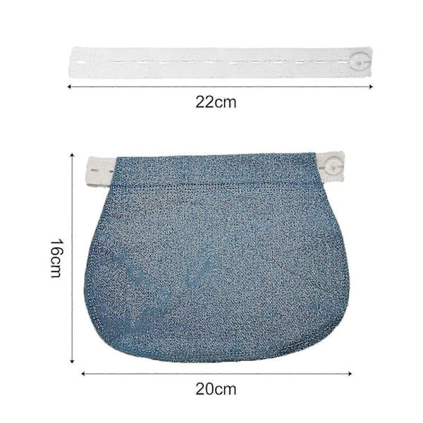 4-delat Denim Bälte, Justerbart Förlängningsbälte, Elastiskt Byxförlängningsbälte För Gravida Kvinnor, Elastisk Förlängning
