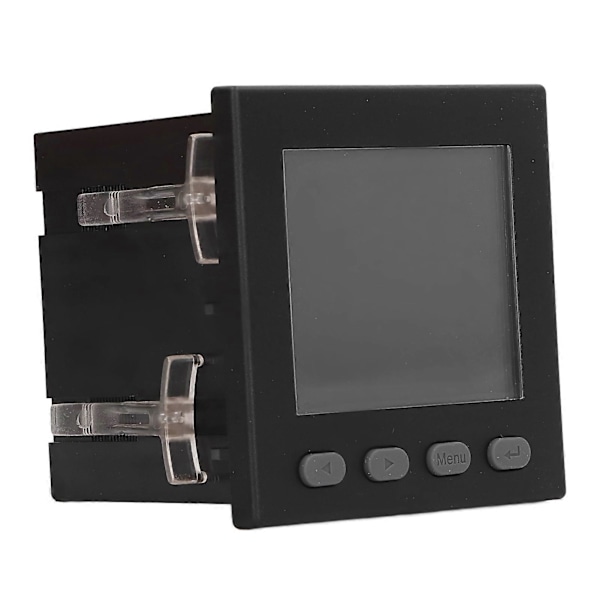 Sort Smart 3-faset Spændingsmåler LCD-Display Intelligent ABS Flammehæmmende Kabinet Voltmeter AC220V YEMAA