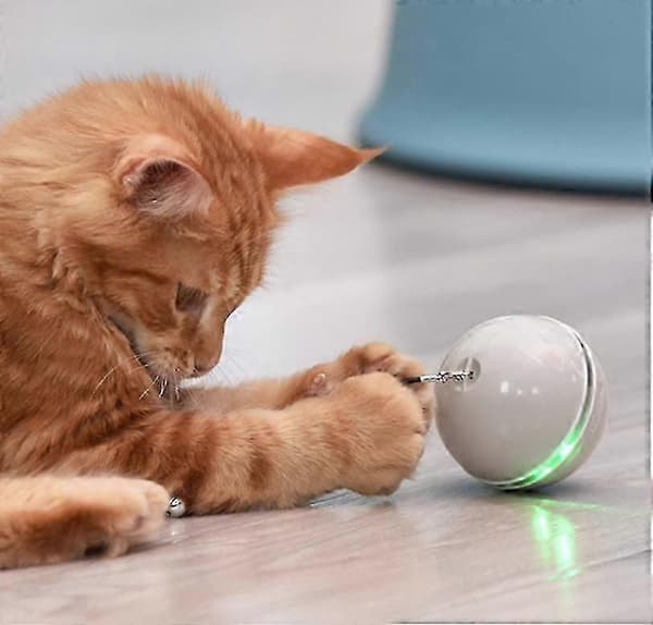 Smart USB-laddande Laser Rolig Kattleksaksboll - Kattleksak (grå)