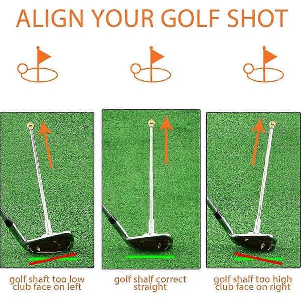 Golf Alignment Sticks, Magnetisk Golfkølle Alignment Stick Træningshjælpemidler Del Hjælper med at Visualisere Golfgave