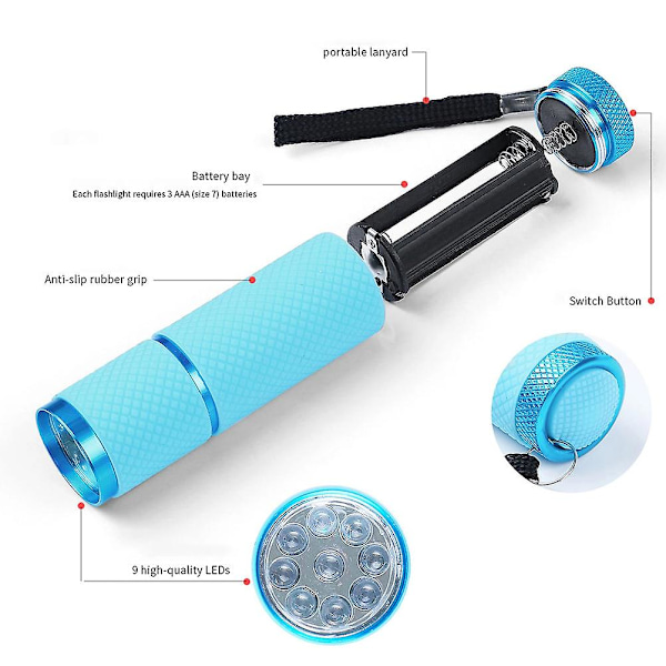Bärbar Mini Nageltorklampa LED Fototerapi Lampa Snabbtorkande Nageltork för Gel Naglar Ficklampa för Hem och Salong