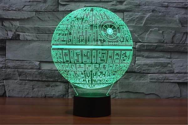 3D Illusjon Plattform Nattbelysning Berøringsknapp 7 Fargeendringer Dekor LED Lampe