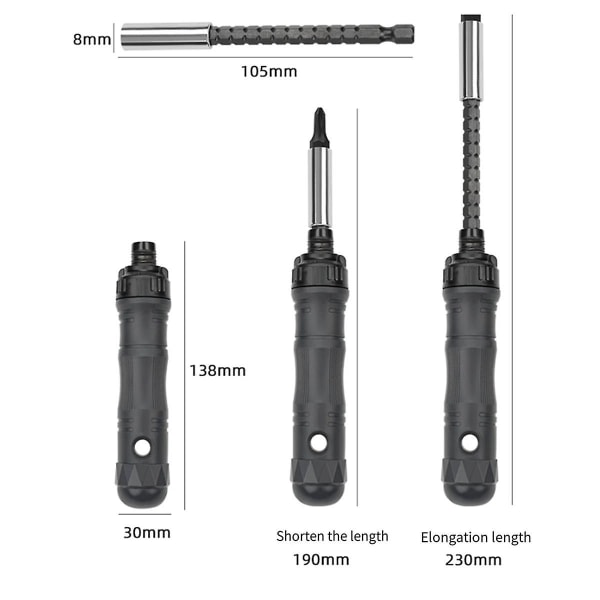 35-i-1 Ratsj-skrutrekkersett Egnet for Klokker, Mobiltelefoner, Bærbare Datamaskiner, Lekevedlikehold