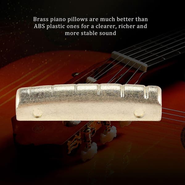 6 stk. Guitar Messing Bro Pins Saddel Møde Replacement Dele til Akustisk Guitar