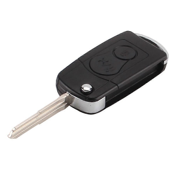 2 Knapper Flip Foldbar Bil Fjernbetjening Nøgle Etui Skal Til Ssangyong Actyon Suv Kyron