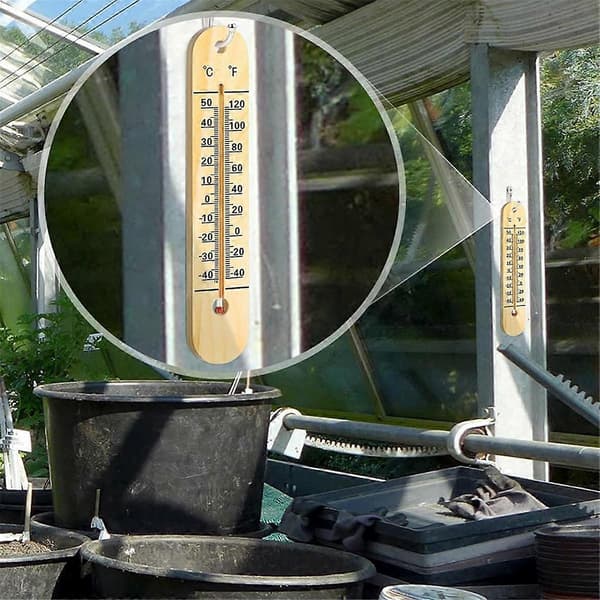 3 stk. Vægtermometer Indendørs Store Udendørs Termometre til Terrasse Dobbelte Skalaer Termometer til Temperatur Hjem Pool