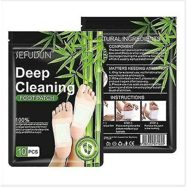 Herbal Foot Cleaning Pad Pressure Avgiftning Patch-deep Sleep 10 Delar Set