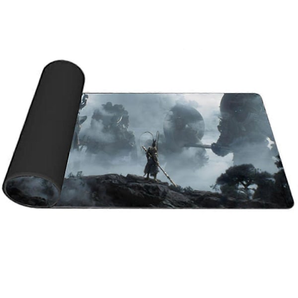 Spillmusmatte Black Myth - Stor Kontor Musmatte Tastaturmatte Dataspill Stor Anti-Skli Musmatte