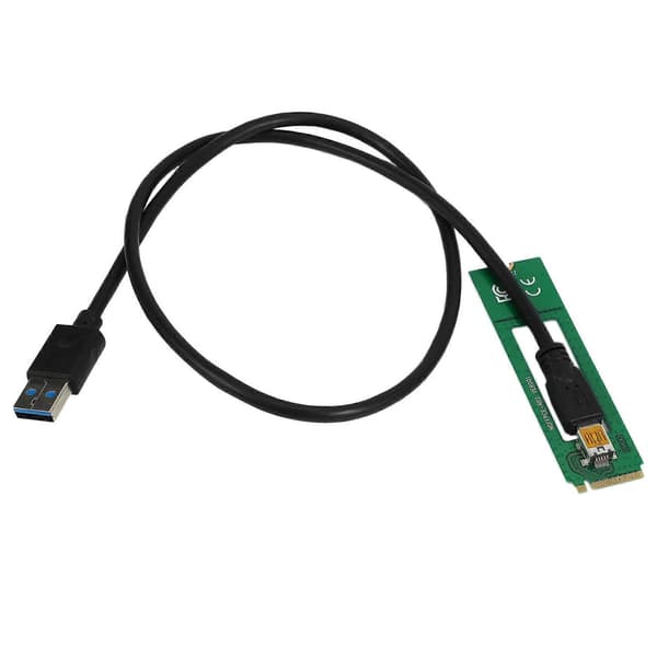 NGFF M.2 M Key till USB 3.0 PCI-E Riser-kort M2 till USB3.0 PCIE 16X 1X Extender med för Litecoin
