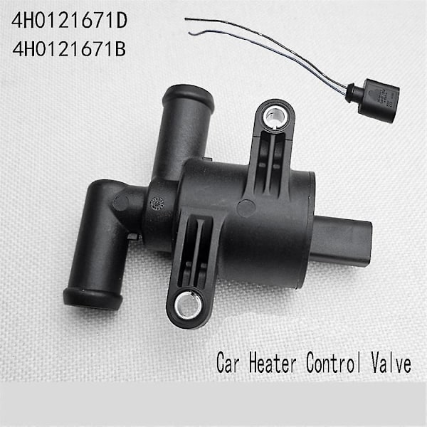 4H0121671D Bilvarme Kontrolventil med Stik til A4 A5 A6 C7 A7 A8 Q5 Golf 7 B8 Solenoidventil 4H0121671B