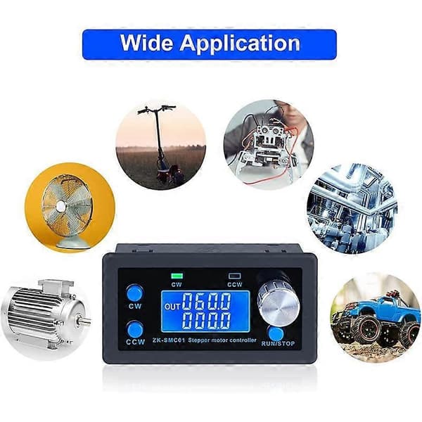 DC 5-30V CNC Stepper Motor Controller, Justerbart Stepper Motor Kontrolmodul med HD Display Egnet til Nema42/57 Motor