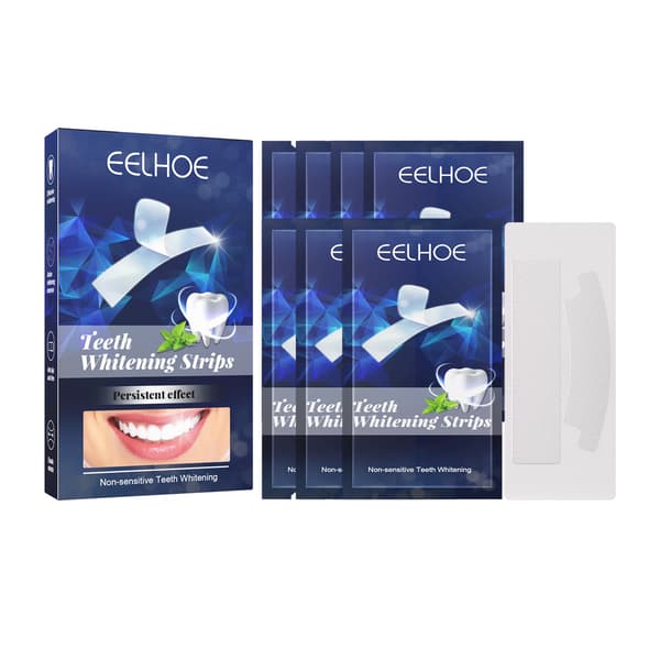 2 stk. EELHOE Whitening Strips - Beskytter tænder, fjerner pletter, lysner og renser tænder 2Pcs