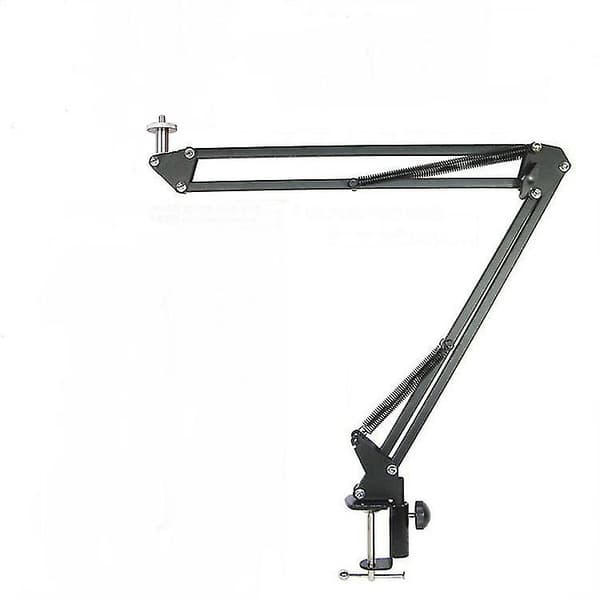 Overhead Tripod Mount til Kamera Webcam Ring Light, Fleksibel Over Head Arm til Iphone med Telefonholder og Kuglehoved, Bordstativ Tilbehør