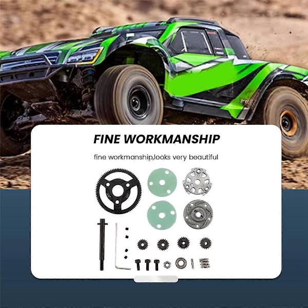 Metall 0,8M 48P Spårväxel & -växelset för /Slash 2wd 1/10 RC-bilmodelldelar 83T
