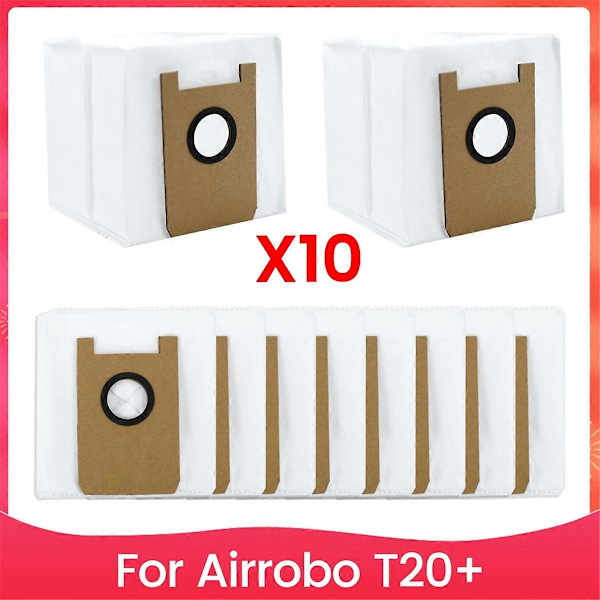 T20 Dammsugarpåsar Ersättning för T20+ Robotdammsugare, 10-pack