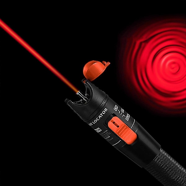 Fiber Visuel Fejlfinder 10mw, VFL Fiber Optisk Kabeltester - Rødt Lys Pen Tester
