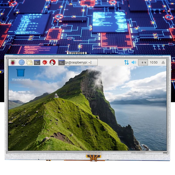 5\" HDMI LCD Touch Display för Raspberry Pi 3B/4B
