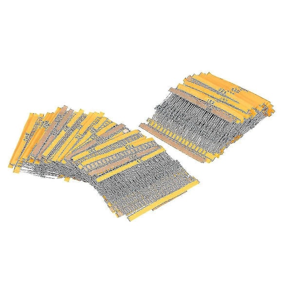 2600 stk. 130 Værdier 1/4w 0.25w 1% Metalfilmmodstande Assorteret Pakke Sæt Lot Modstande Assortimentssæt