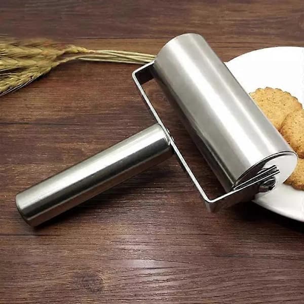 Rullekæde Anti-Rust Non Stick Rustfrit Stål T-Formet Pasta Pizza Rulle til Køkken