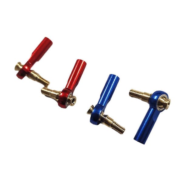 M3 Kulehode Posisjonerings Trekkstang 2mm Kulehode Servo Link Stang Blå